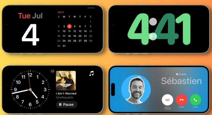 侯马苹果手机维修分享iOS17横屏充电待机显示有什么好处 